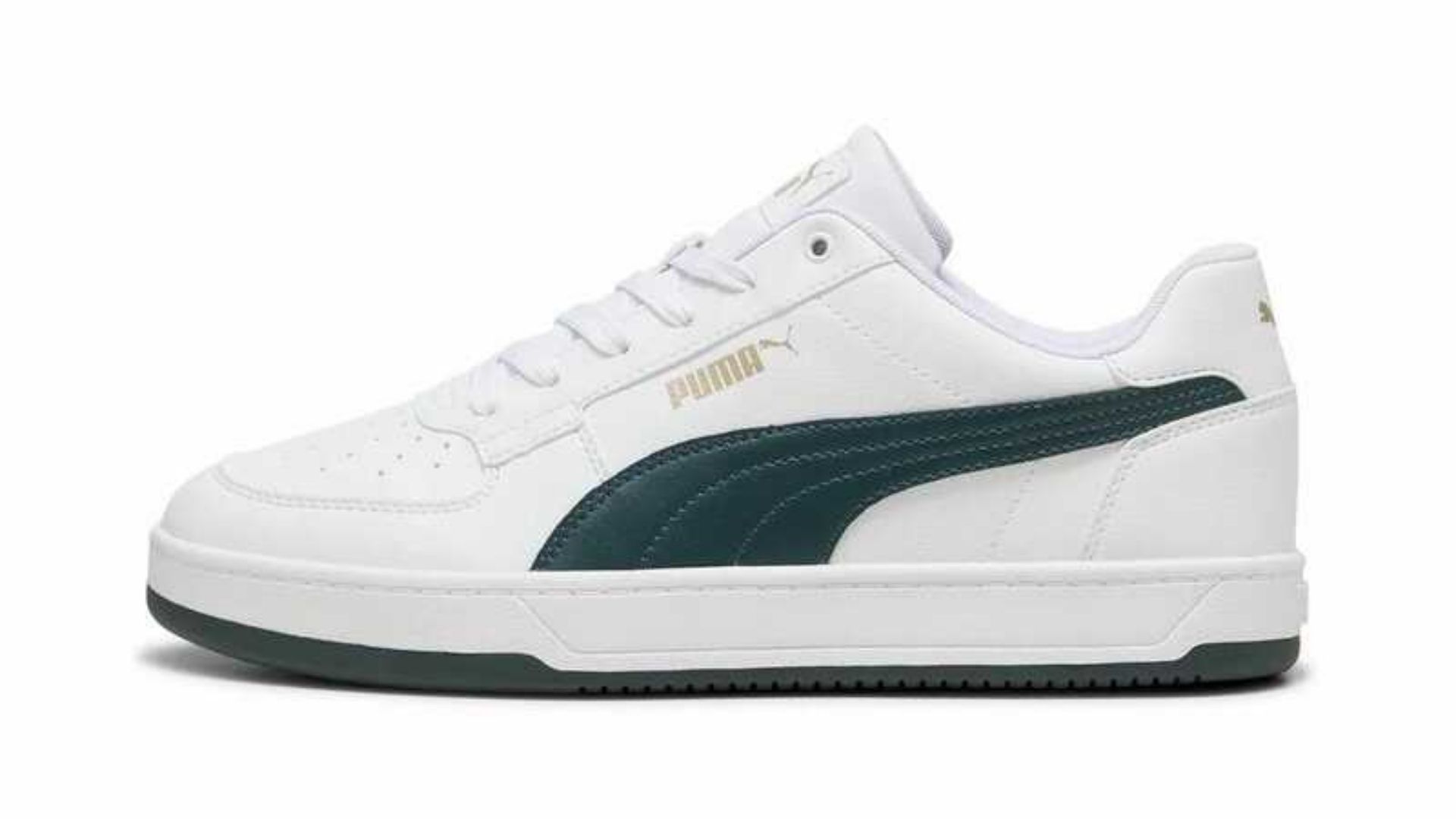 Erkek Beyaz-Yeşil Çizgili Puma Ayakkabı